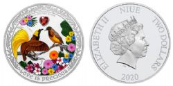LOVE IS PRECIOUS -  BIRDS OF PARADISE -  2020 NEW ZEALAND MINT COINS 07