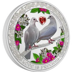 LOVE IS PRECIOUS -  DOVES -  2022 NEW ZEALAND COINS 09