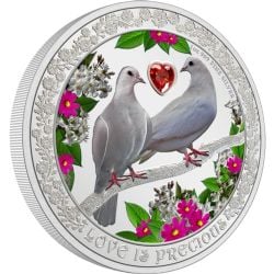 LOVE IS PRECIOUS -  DOVES -  2022 NEW ZEALAND MINT COINS 09