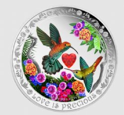 LOVE IS PRECIOUS -  HUMMINGBIRDS -  2016 NEW ZEALAND COINS 03