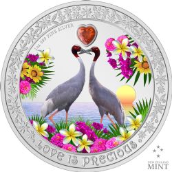 LOVE IS PRECIOUS -  SARUS CRANES -  2024 NEW ZEALAND COINS 11