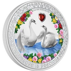 LOVE IS PRECIOUS -  SWANS -  2023 NEW ZEALAND COINS 10