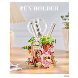 LOZ BLOCK -  RABBIT HOUSE PEN HOLDER -  CREATIVE 1242