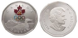 LUCKY LOONIE -  ATHENS 2004 OLYMPIC GAMES LUCKY LOONIE COIN -  2004 CANADIAN COINS 01
