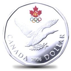 LUCKY LOONIE -  TURIN 2006 OLYMPIC GAMES LUCKY LOONIE COIN -  2006 CANADIAN COINS 02