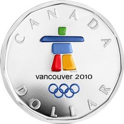 LUCKY LOONIE -  VANCOUVER 2010 OLYMPIC GAMES LUCKY LOONIE COIN -  2010 CANADIAN COINS 04