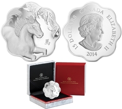 LUNAR LOTUS -  YEAR OF THE HORSE -  2014 CANADIAN COINS 05
