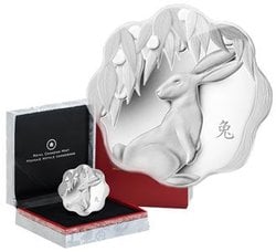 LUNAR LOTUS -  YEAR OF THE RABBIT -  2011 CANADIAN COINS 02