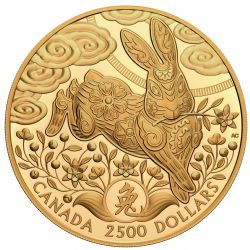 LUNAR YEAR (GOLD KILO) -  YEAR OF THE RABBIT -  PIÈCES DU CANADA 2023 02