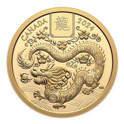 LUNAR YEAR (IN GOLD) -  YEAR OF THE DRAGON -  2024 CANADIAN COINS 03
