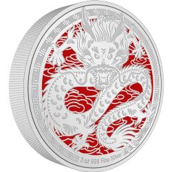 LUNAR YEAR (LARGE FORMAT) -  YEAR OF THE DRAGON -  2024 NEW ZEALAND MINT COINS