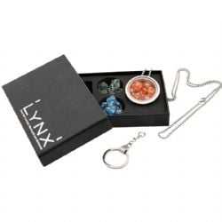 LYNX -  DICE SET LOCKET, NECKLACE AND KEYCHAIN