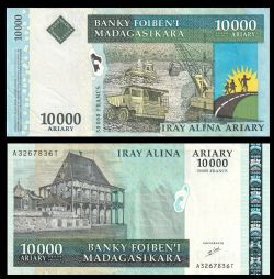 MADAGASCAR -  10,000 ARIARY 2009 (UNC)