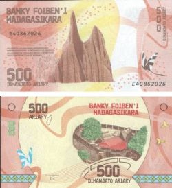 MADAGASCAR -  500 ARIARY 2017 (UNC) 99