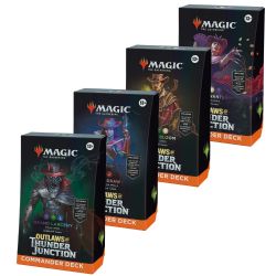 MAGIC THE GATHERING -  BUNDLE OF 4 COMMANDER DECKS (ENGLISH) -  OUTLAWS OF THUNDER JUNCTION