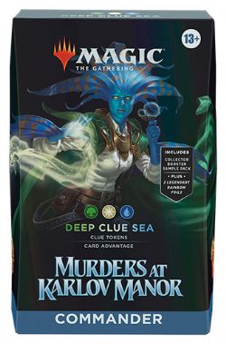 MAGIC THE GATHERING -  DEEP CLUE SEA - COMMANDER DECK (ENGLISH) -  MURDERS AT KARLOV MANOR
