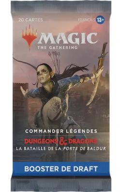 MAGIC THE GATHERING -  DRAFT BOOSTER PACK (FRENCH) (P16/B24/C6) -  COMMANDER LÉGENDES : LA BATAILLE DE LA PORTE DE BALDUR