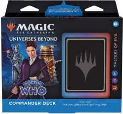 MAGIC THE GATHERING -  MASTERS OF EVIL - COMMANDER DECK (ENGLISH) -  UNIVERSES BEYOND : DR WHO