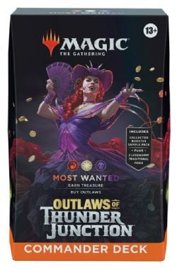 MAGIC THE GATHERING -  MOST WANTED - COMMANDER DECK (ENGLISH) -  OUTLAWS OF THUNDER JUNCTION