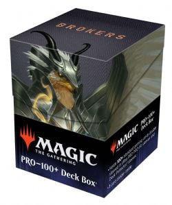 MAGIC THE GATHERING -  PLASTIC DECK BOX - BROKERS (100) -  STREETS OF NEW CAPENNA
