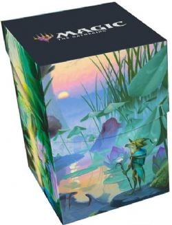 MAGIC THE GATHERING -  PLASTIC DECK BOX - ISLAND (100+) -  BLOOMBURROW