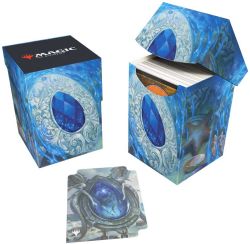 MAGIC THE GATHERING -  PLASTIC DECK BOX - SAPPHIRE MEDALLION (100+) -  MODERN HORIZONS III