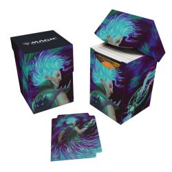 MAGIC THE GATHERING -  PLASTIC DECK BOX - WINTER (100) -  AETHERDRIFT