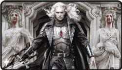 MAGIC THE GATHERING -  PLAYMAT - BLACK STITCHED - SORIN (24