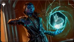 MAGIC THE GATHERING -  PLAYMAT - KAMIZ, OBSCURA OCULUS -  STREETS OF NEW CAPENNA