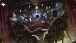 MAGIC THE GATHERING -  PLAYMAT - OBSCURA ASCENDANCY -  STREETS OF NEW CAPENNA