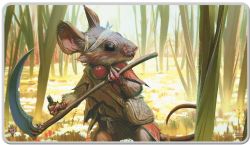 MAGIC THE GATHERING -  PLAYMAT - WHITE STITCHED - MOUSE (24