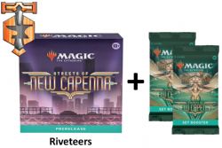 MAGIC THE GATHERING -  PRERELEASE PACK THE RIVETEERS + 2 SET BOOSTER PACKS (ENGLISH) -  STREETS OF NEW CAPENNA