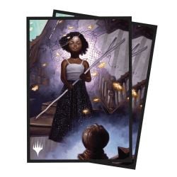 MAGIC THE GATHERING -  STANDARD SIZE SLEEVES - AMINATOU, VIEIL PIERCER (100) -  DUSKMOURN: HOUSE OF HORROR