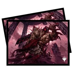 MAGIC THE GATHERING -  STANDARD SIZE SLEEVES - BRIMAZ, BLIGHT OF ORESKOS (100) -  MARCH OF THE MACHINE