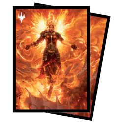 MAGIC THE GATHERING -  STANDARD SIZE SLEEVES - CHANDRA, HOPE'S BEACON (100) -  MARCH OF THE MACHINE