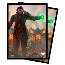 MAGIC THE GATHERING -  STANDARD SIZE SLEEVES - MISHRA, EMINENT ONE(100) -  THE BROTHERS WAR