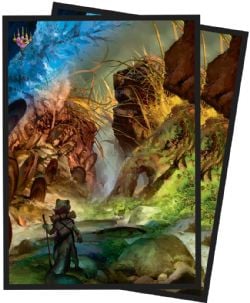 MAGIC THE GATHERING -  STANDARD SIZE SLEEVES - SWAMP (100) -  BLOOMBURROW
