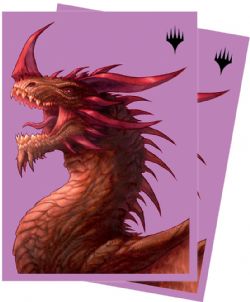 MAGIC THE GATHERING -  STANDARD SIZE SLEEVES - UR-DRAGON PROFILE (100) -  COMMANDER MASTERS