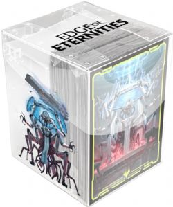 MAGIC THE GATHERING -  STANDARD SIZE SLEEVES WITH PLASTIC DECK BOX - KILO (100) -  EDGE OF ETERNITIES