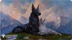 MAGIC THE GATHERING -  STITCHED HOLOFOIL PLAYMAT - RIN AND SERI (24