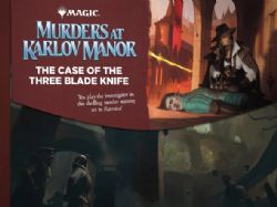 MAGIC THE GATHERING -  THE CASE OF THE THREE BLADE KNIFE (ENGLISH) -  MURDERS AT KARLOV MANOR