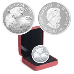 MAGNIFICIENT BALD EAGLES -  2018 CANADIAN COINS