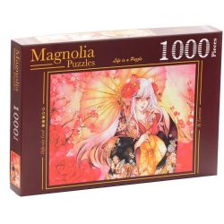 MAGNOLIA PUZZLES -  RED PLUM (1000 PIECES)