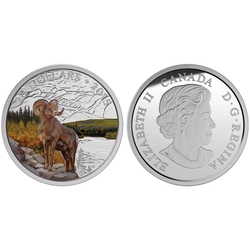 MAJESTIC ANIMALS (2015) -  BIGHORN SHEEP -  2015 CANADIAN COINS 01