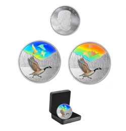 MAJESTIC BIRDS IN MOTION -  CANADA GOOSES -  2019 CANADIAN COINS 01