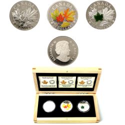 MAJESTIC MAPLE LEAVES -  MAJESTIC MAPLE LEAVES COMPLETE COLLECTION OF 3 COINS -  2014 CANADIAN COINS