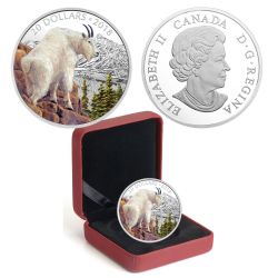 MAJESTIC WILDLIFE -  METTLESOME MOUNTAIN GOAT -  2018 CANADIAN COINS 03