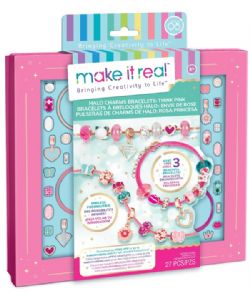 MAKE IT REAL -  HALO CHARMS BRACELETS: THINK PINK