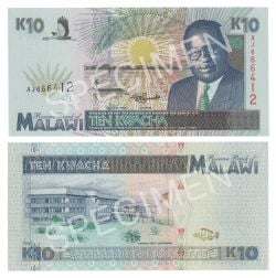 MALAWI -  10 KWACHA 1995 (UNC) 31