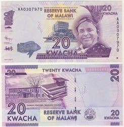 MALAWI -  20 KWACHA 2012 (UNC)